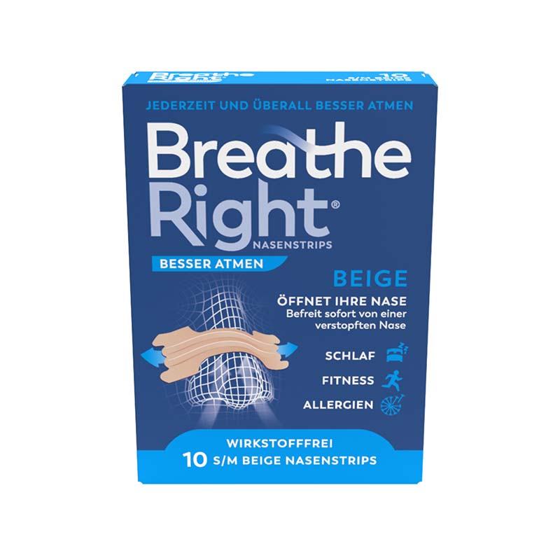 Besser Atmen Breathe Right Nasenpflaster Beige Normal  10 St Pflaster