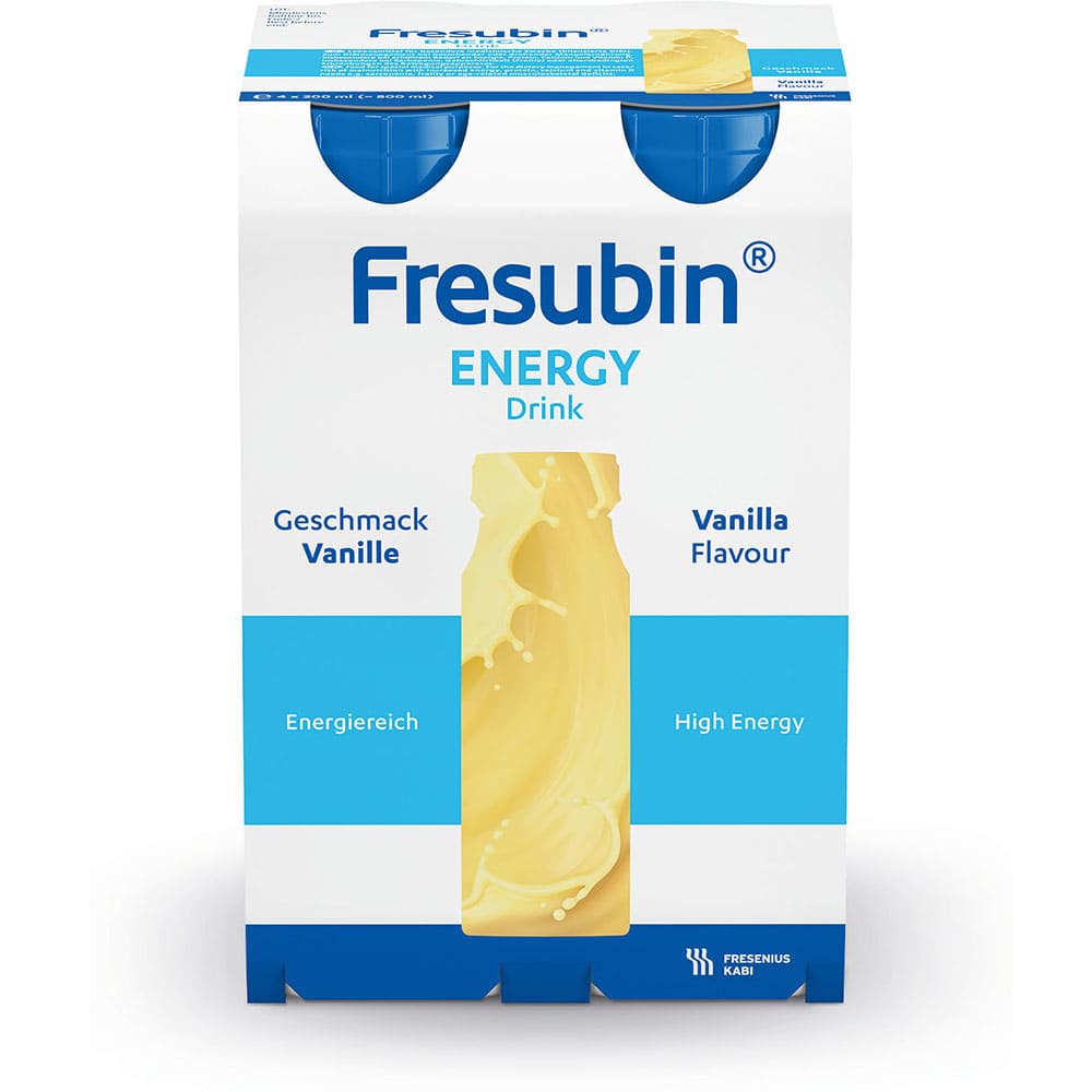 Fresubin Energy Trinknahrung Vanille 4X200 ml Lösung