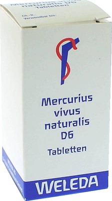 WELEDA MERCURIUS VIVUS NATURALIS D 6 Tabletten 80 St Tabletten