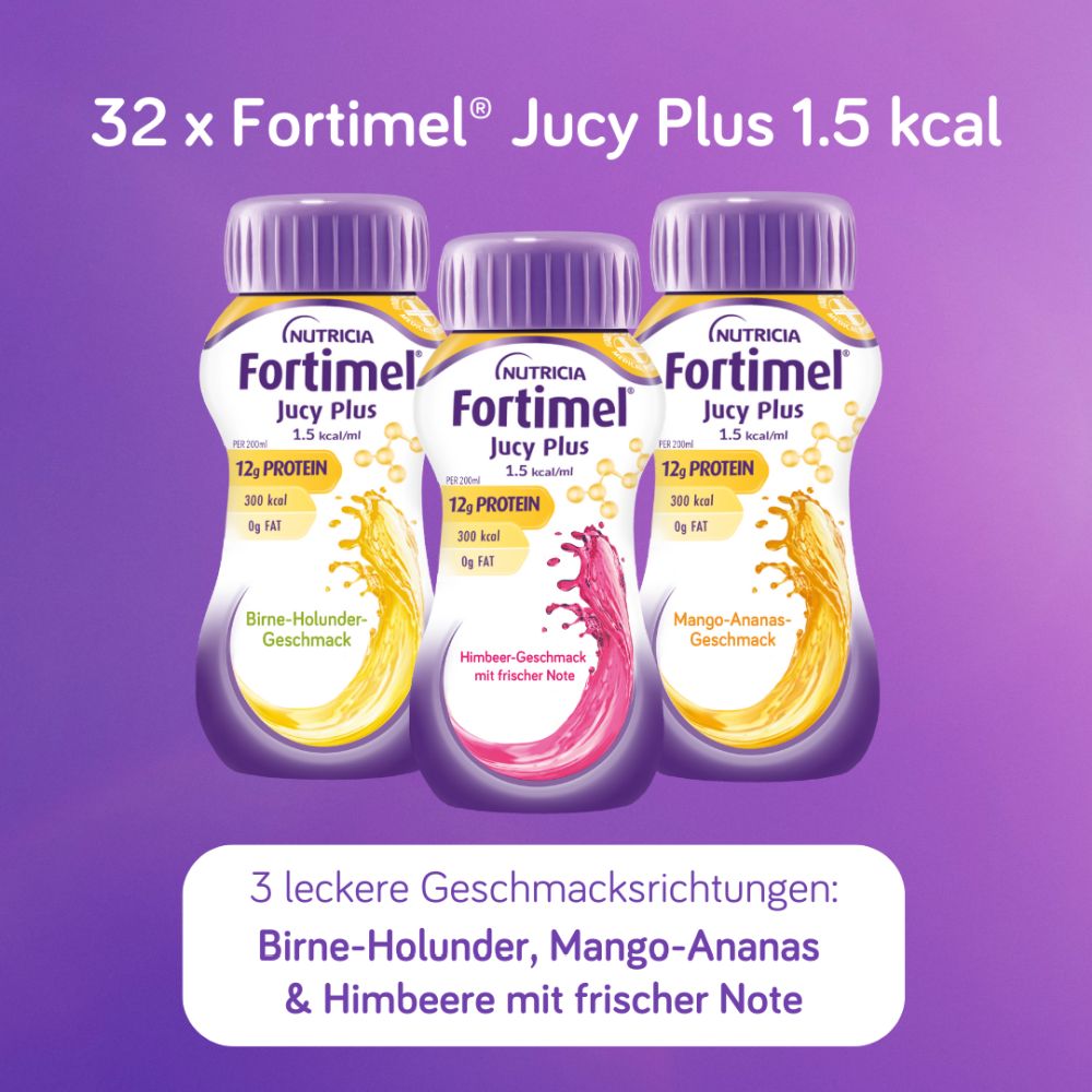 Fortimel Jucy Plus Mischkarton 32X200 ml Flüssigkeit Fortimel Jucy Plus Mischkarton 32X200 ml Flüssigkeit