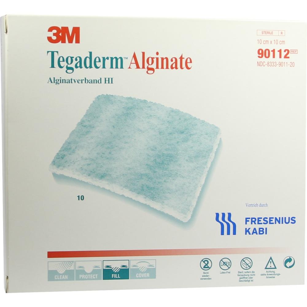TEGADERM Alginate FK Kompressen 10x10 cm 90112 10 St Kompressen