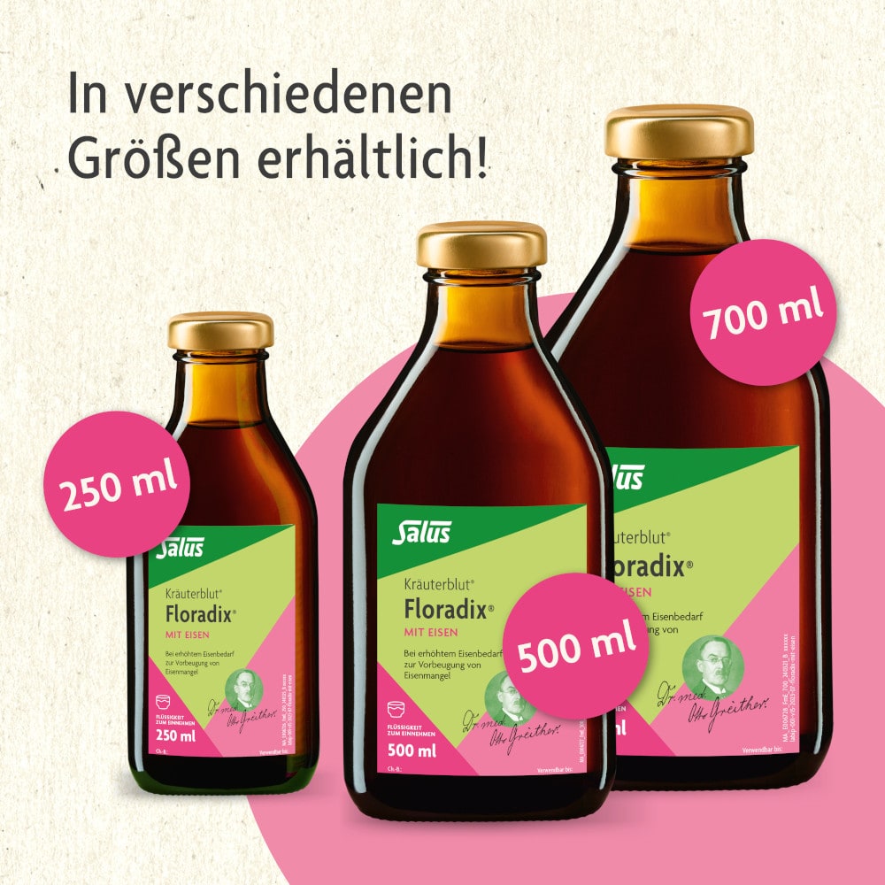 Kräuterblut Floradix mit Eisen 250 ml Lösung zum Einnehmen