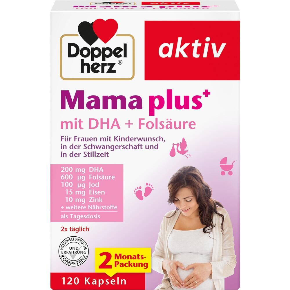 Doppelherz aktiv Mama plus+ mit DHA + Folsäure 120 St Kapseln