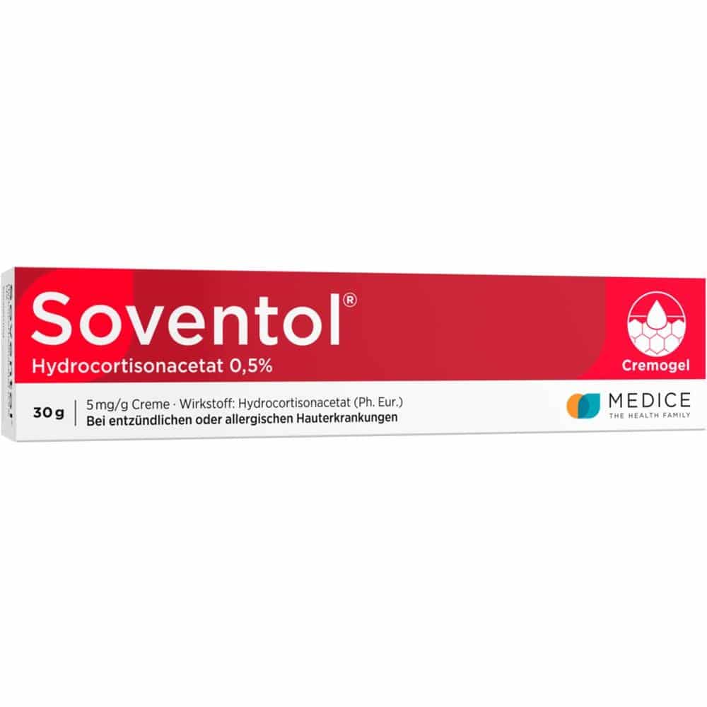 Soventol HydroCortisonACETAT 0,5% bei Hautentzündungen 30 g Creme