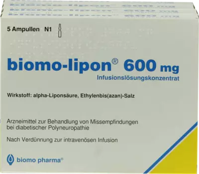 BIOMO LIPON 600 mg Ampullen 20 St Ampullen