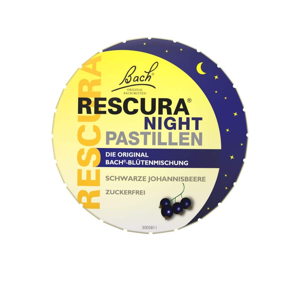Bach RESCURA NIGHT PASTILLEN schwarze Johannisbeere 50 g Pastillen
