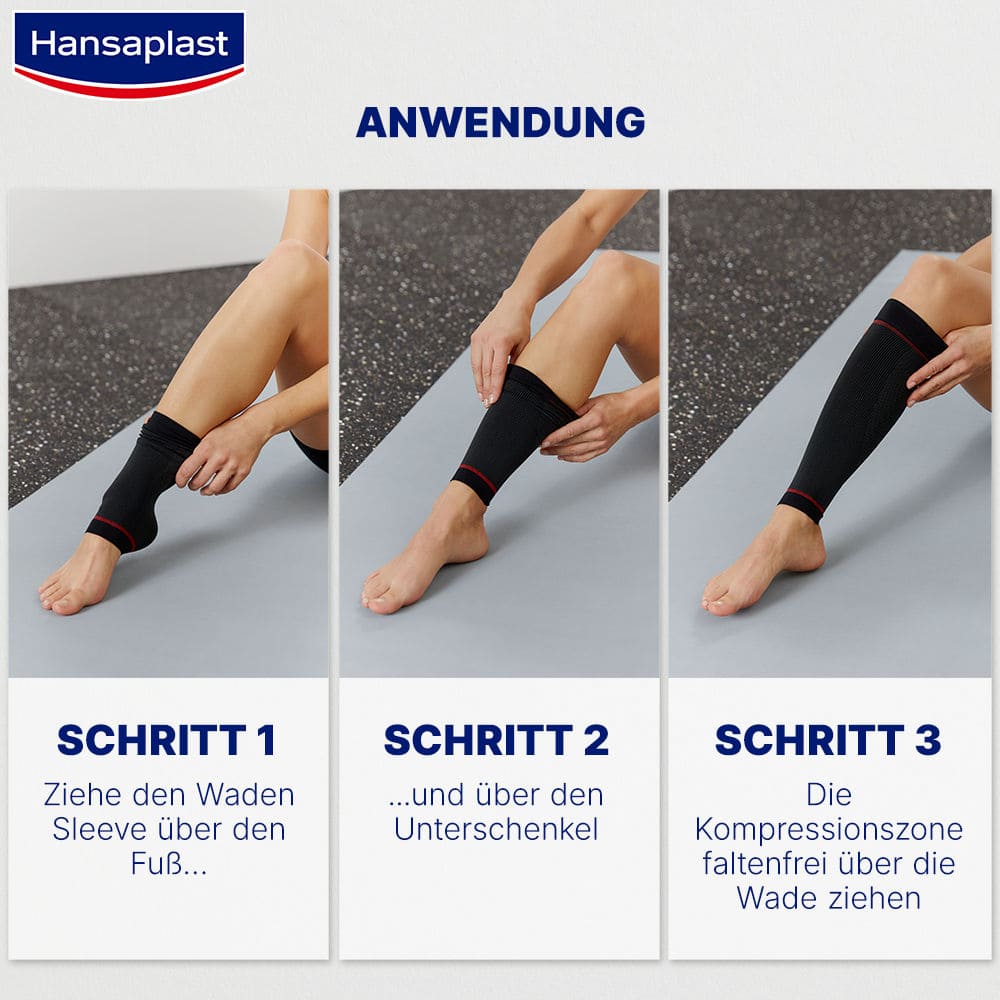 Hansaplast Compression Waden sleeves Größe M 2 St Bandage