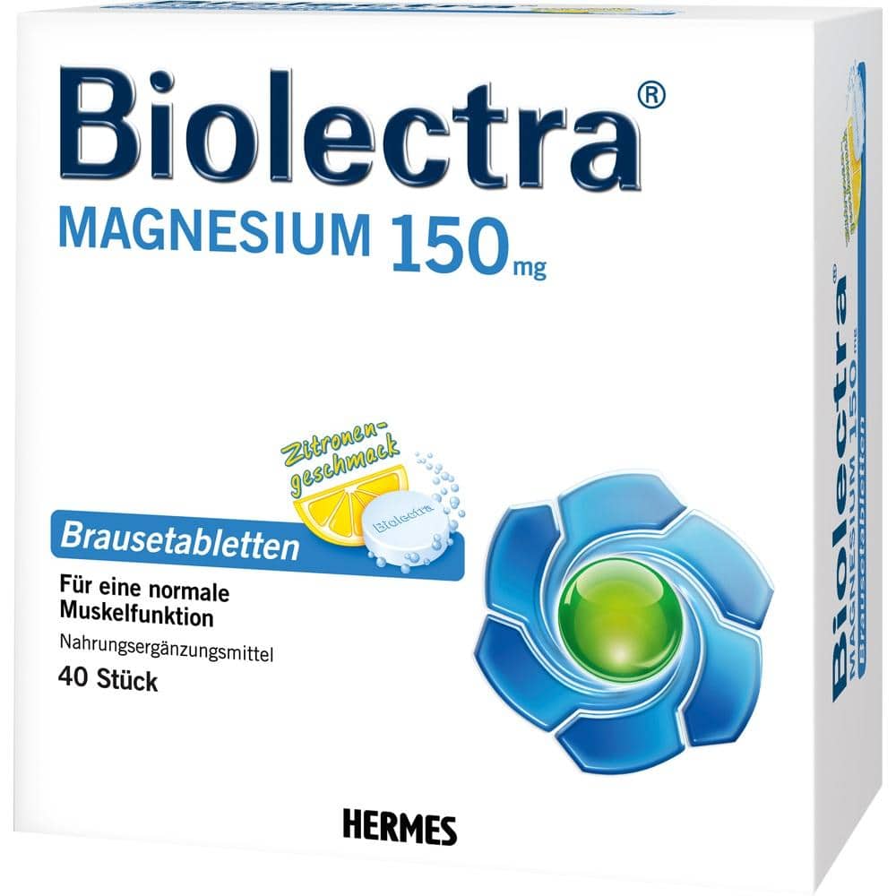 Biolectra MAGNESIUM 150mg Zitrone 40 St Brausetabletten