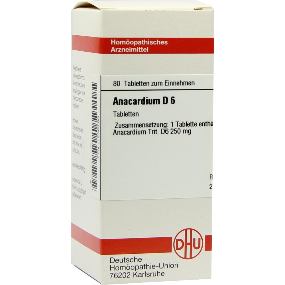 ANACARDIUM D 6 Tabletten 80 St Tabletten