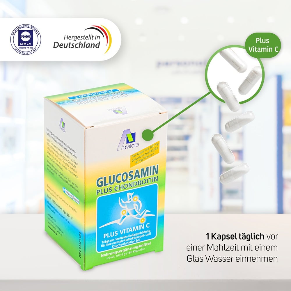 Avitale GLUCOSAMIN PLUS CHONDROITIN 180 St Kapseln