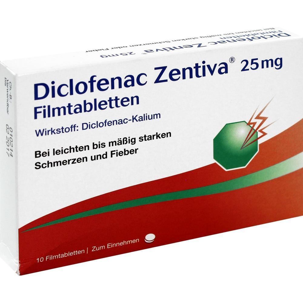Diclofenac Zentiva 25mg 10 St Filmtabletten