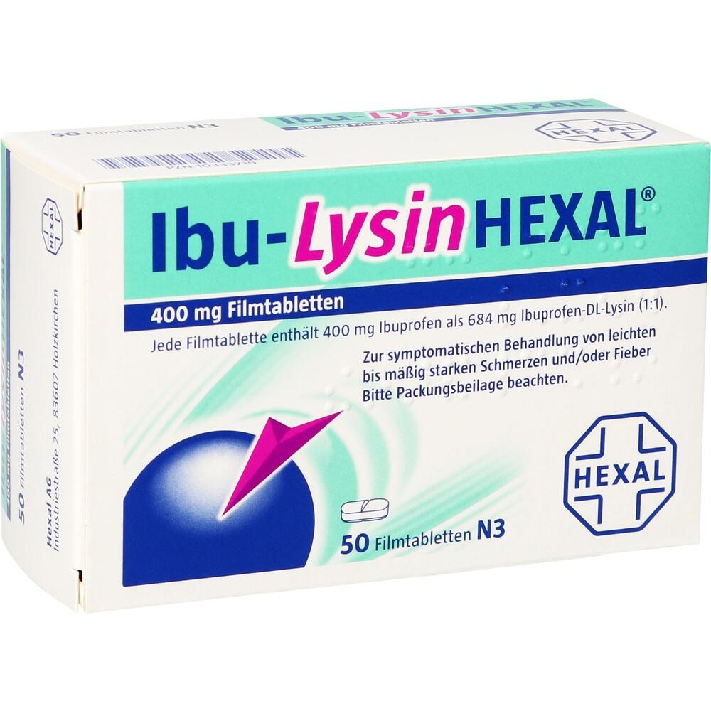 Ibu-Lysin HEXAL 400 mg 50 St Filmtabletten