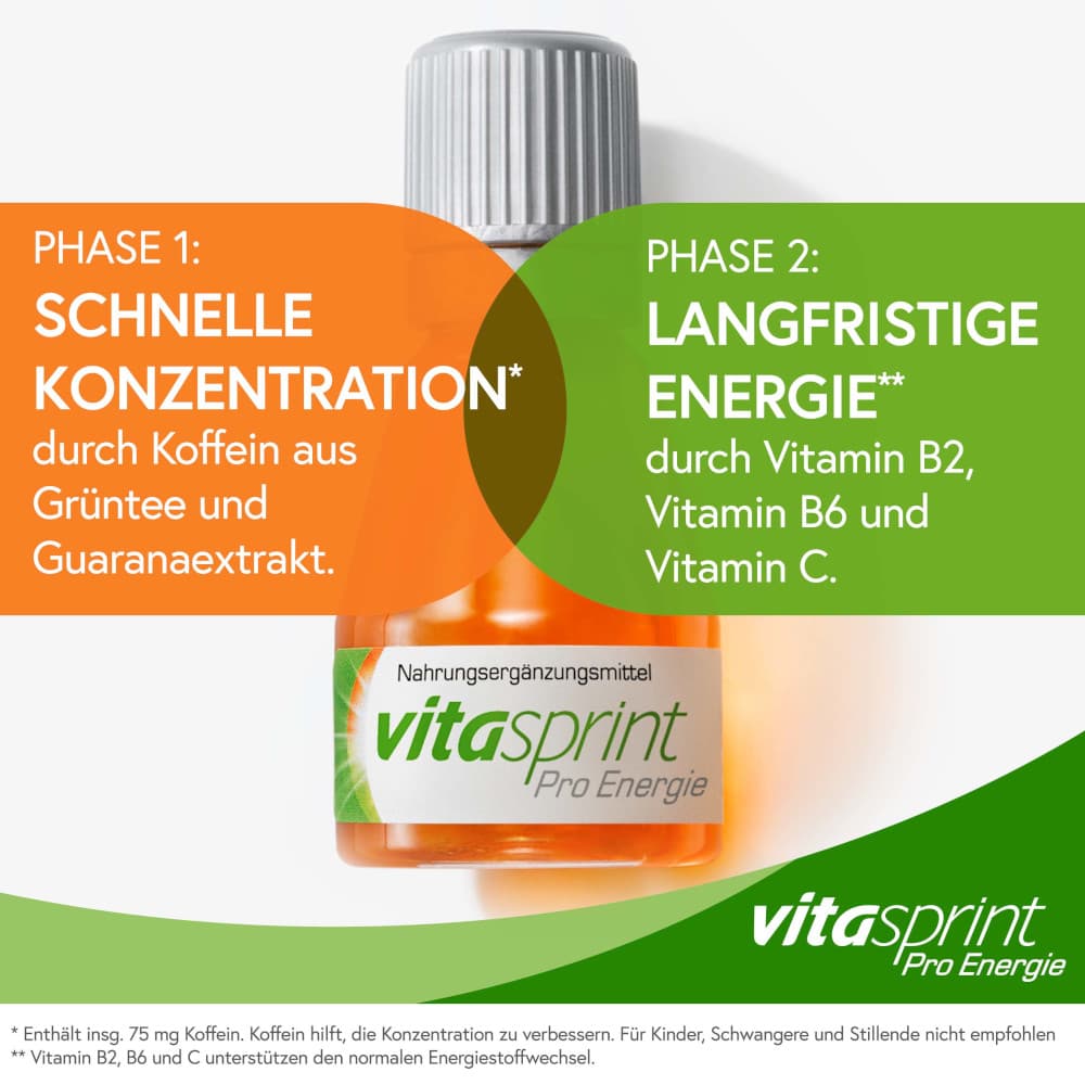 vitasprint Pro Energie Trinkfläschchen 8 St Trinkampullen