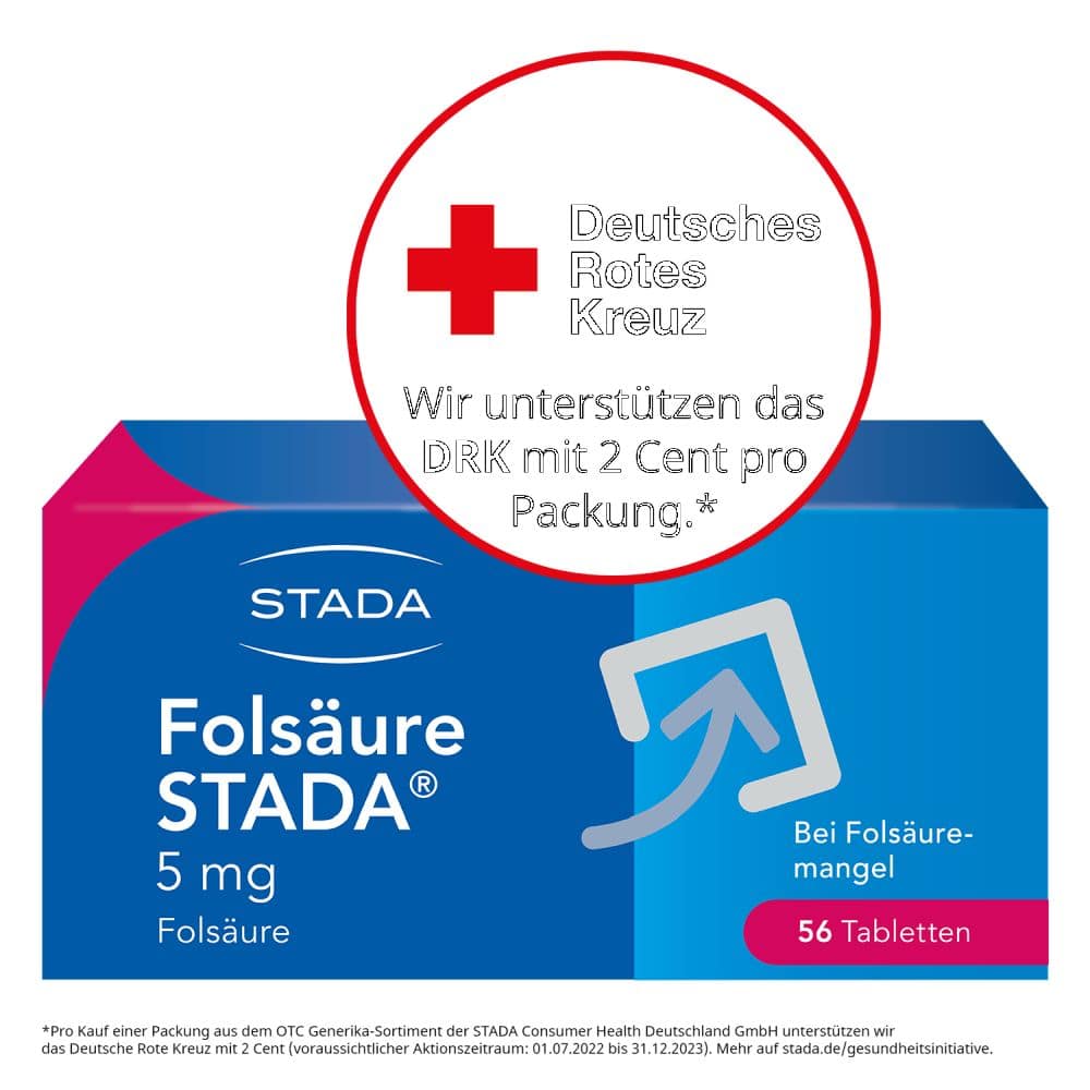 Folsäure STADA 5 mg  56 St Tabletten