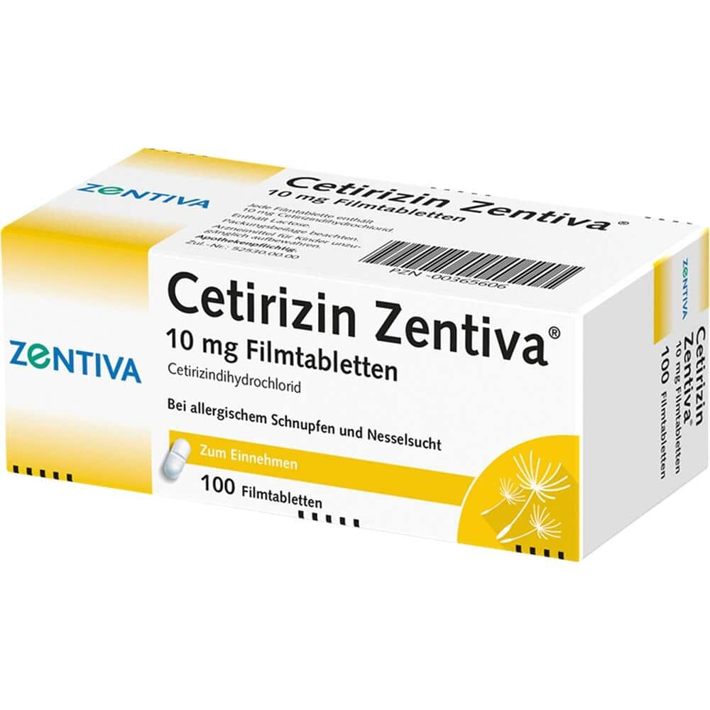 Cetirizin Zentiva 10mg 100 St Filmtabletten