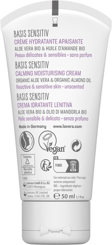 lavera BASIS SENSITIV BERUHIGENDE FEUCHTIGKEITSCREME 50 ml Tagescreme