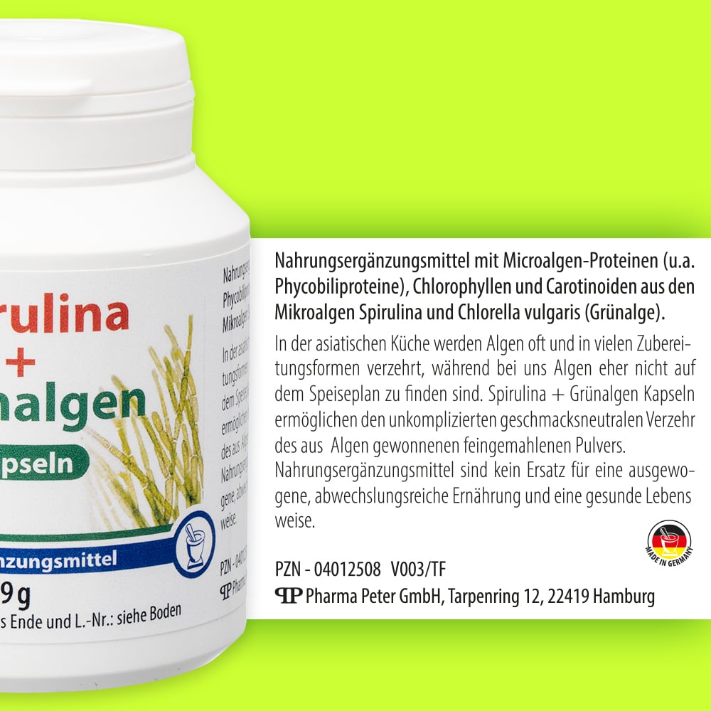 SPIRULINA+GRÜNALGEN Kapseln 120 St Kapseln
