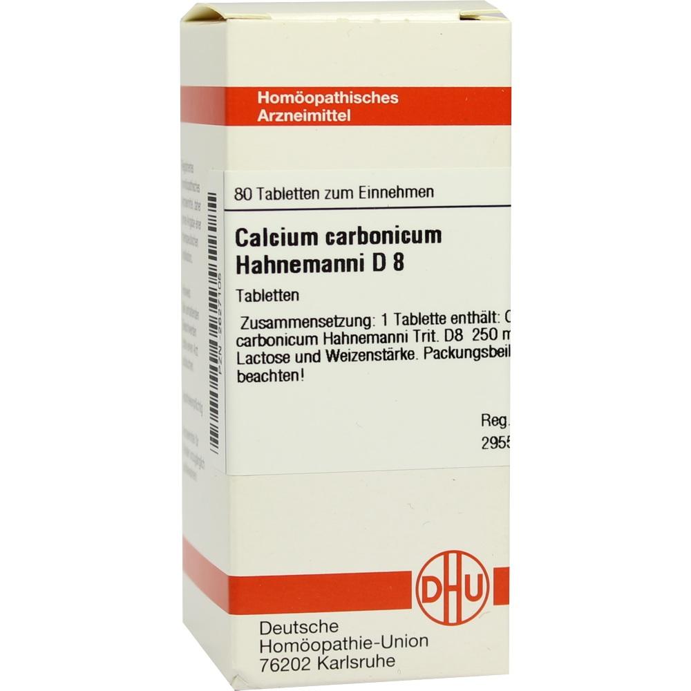 CALCIUM CARBONICUM Hahnemanni D 8 Tabletten 80 St Tabletten