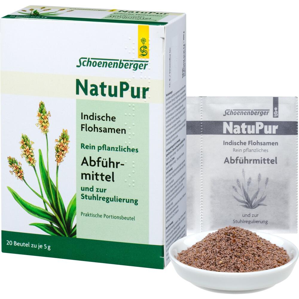 NatuPur Indische Flohsamen Abführmittel & bei Reizdarm 20X5 g Kerne