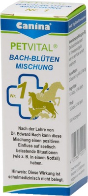 Canina PETVITAL BACH-BLÜTEN MISCHUNG Nr. 1 Globuli vet. 10 g Globuli