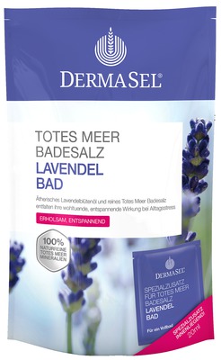 DERMASEL Totes Meer Badesalz+Lavendel  1 Packung Kombipackung