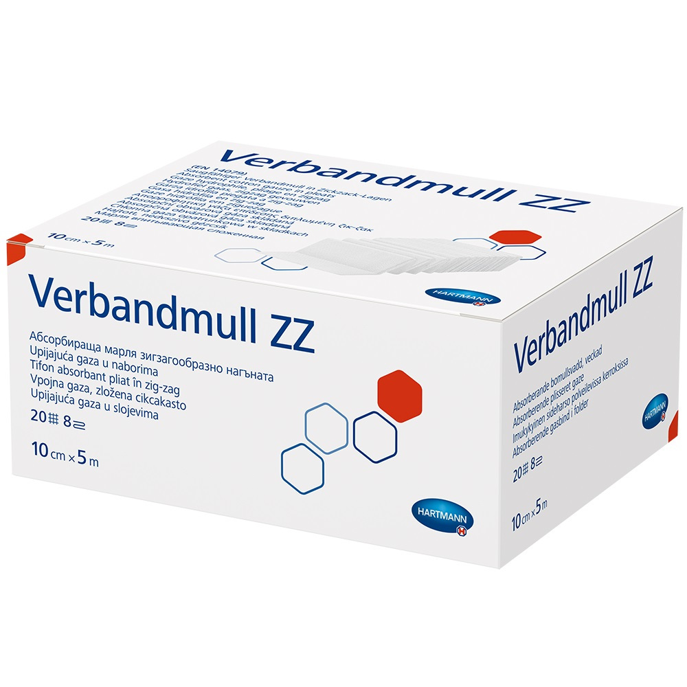 VERBANDMULL Hartmann 10 cmx5 m zickzack 1 St Verband
