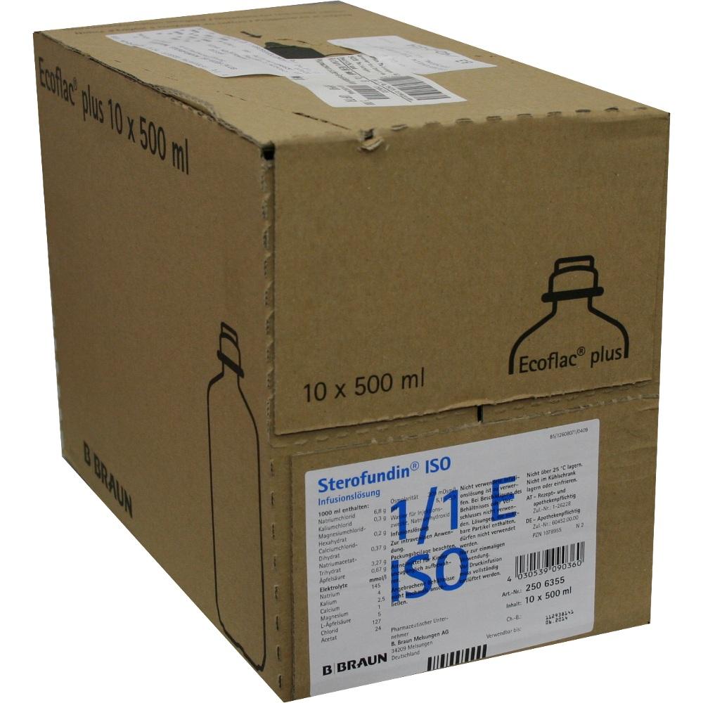 STEROFUNDIN ISO Ecoflac Plus Infusionslösung 10X500 ml Infusionslösung