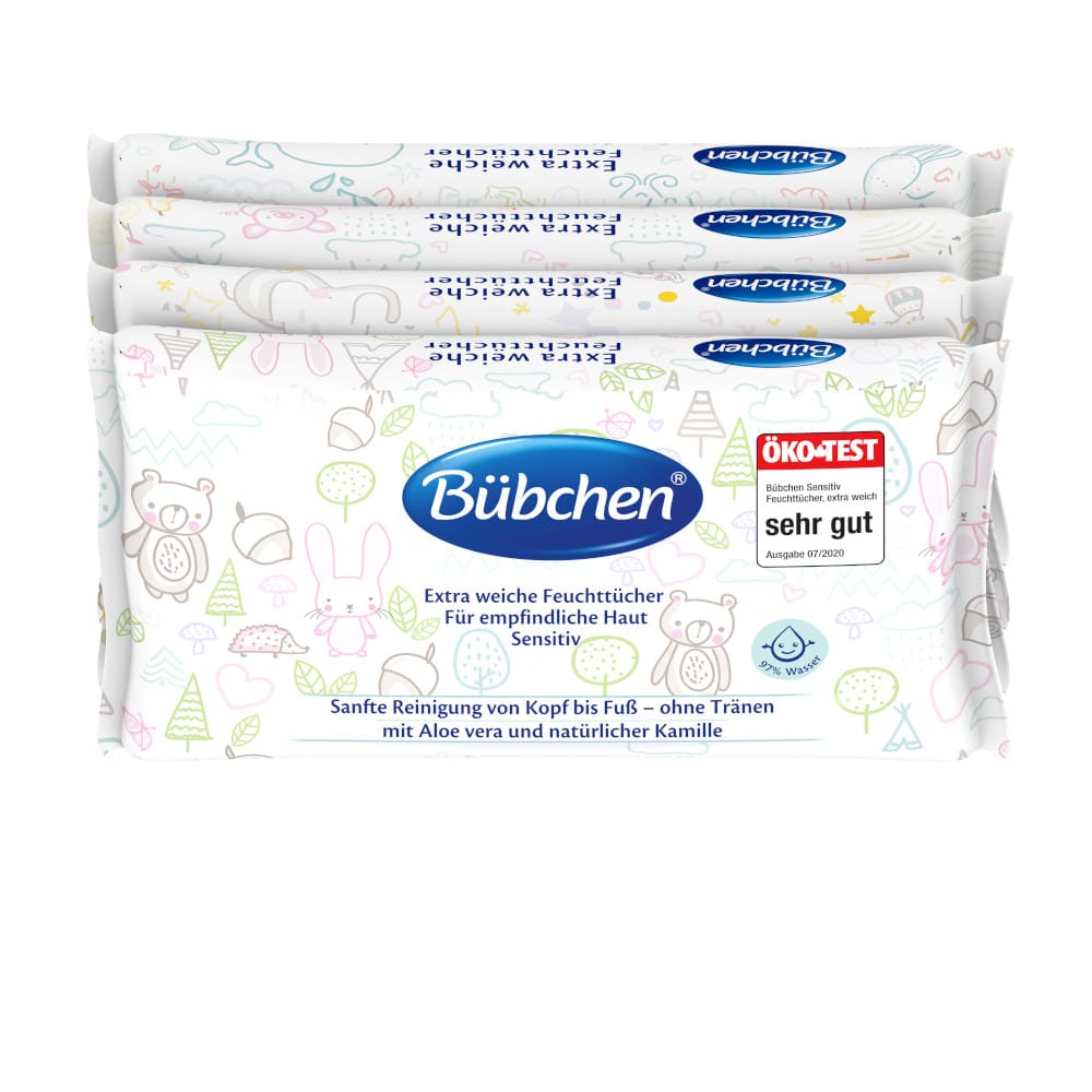 Bübchen extra weiche Feuchttücher 4x52 St. 4X52 St Tücher