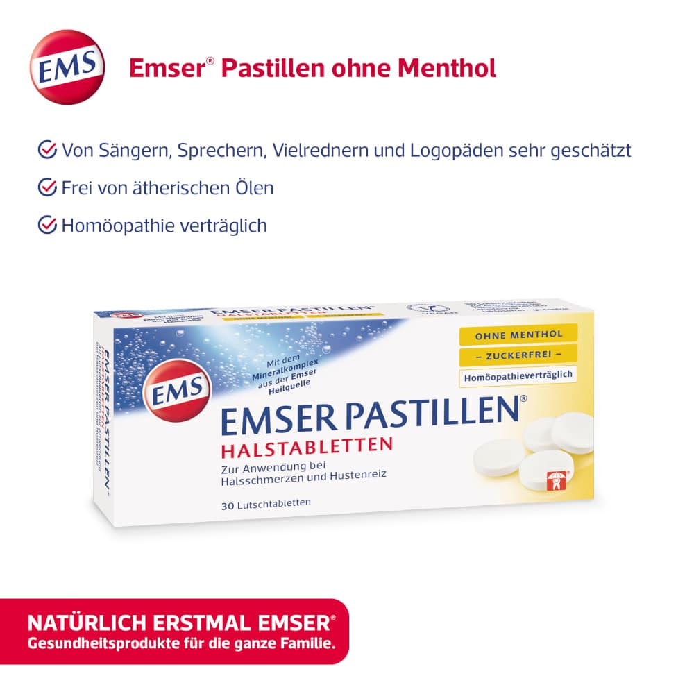 EMSER Pastillen ohne Menthol 30 St Lutschtabletten