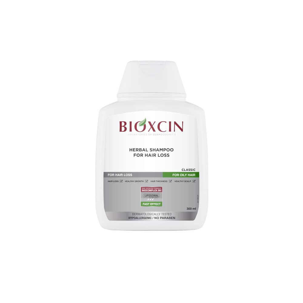 BIOXCIN Shampoo gegen Haarausfall für Fettiges Haar 300 ml Shampoo
