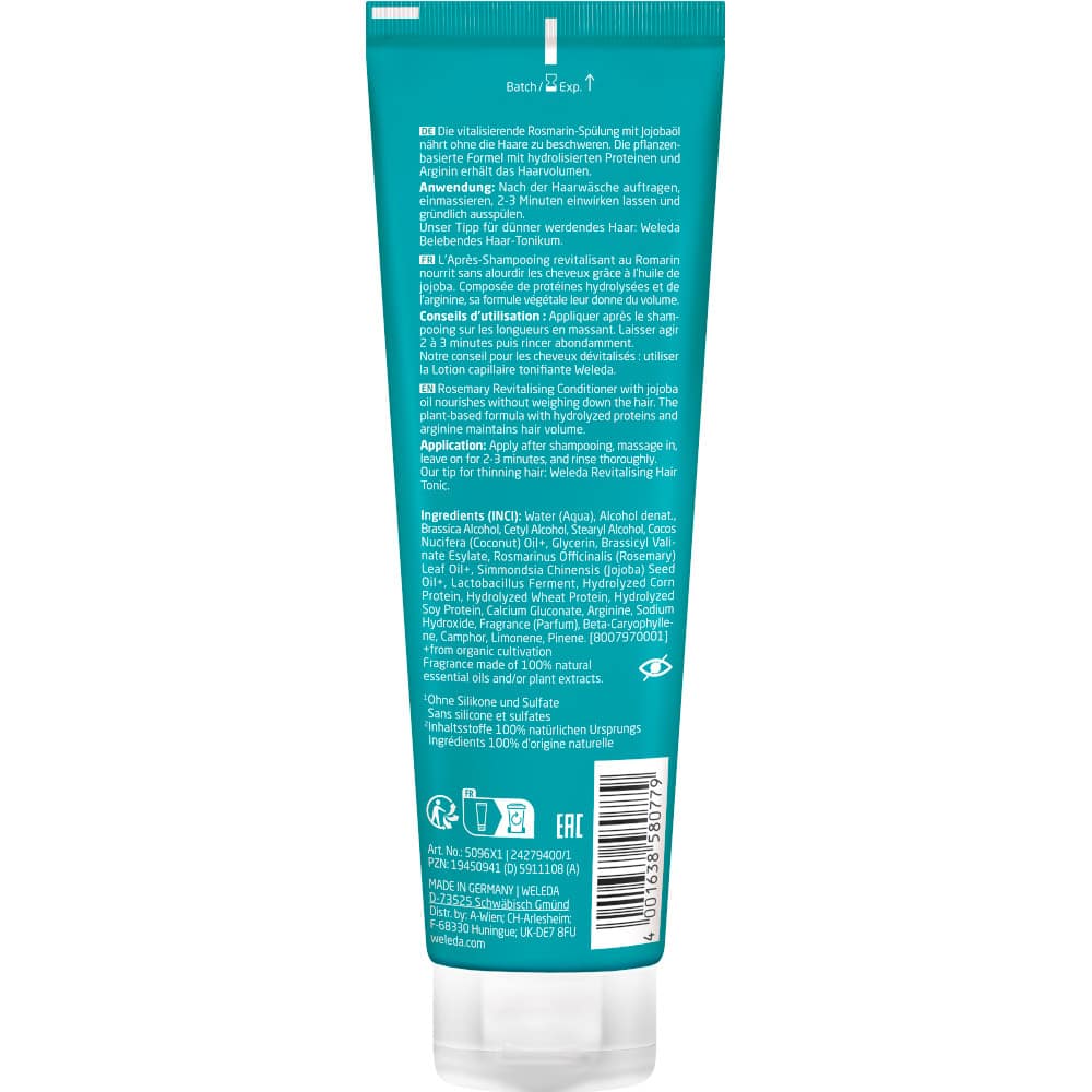Weleda Rosmarin Revitalising Conditioner 150 ml Haarspülung