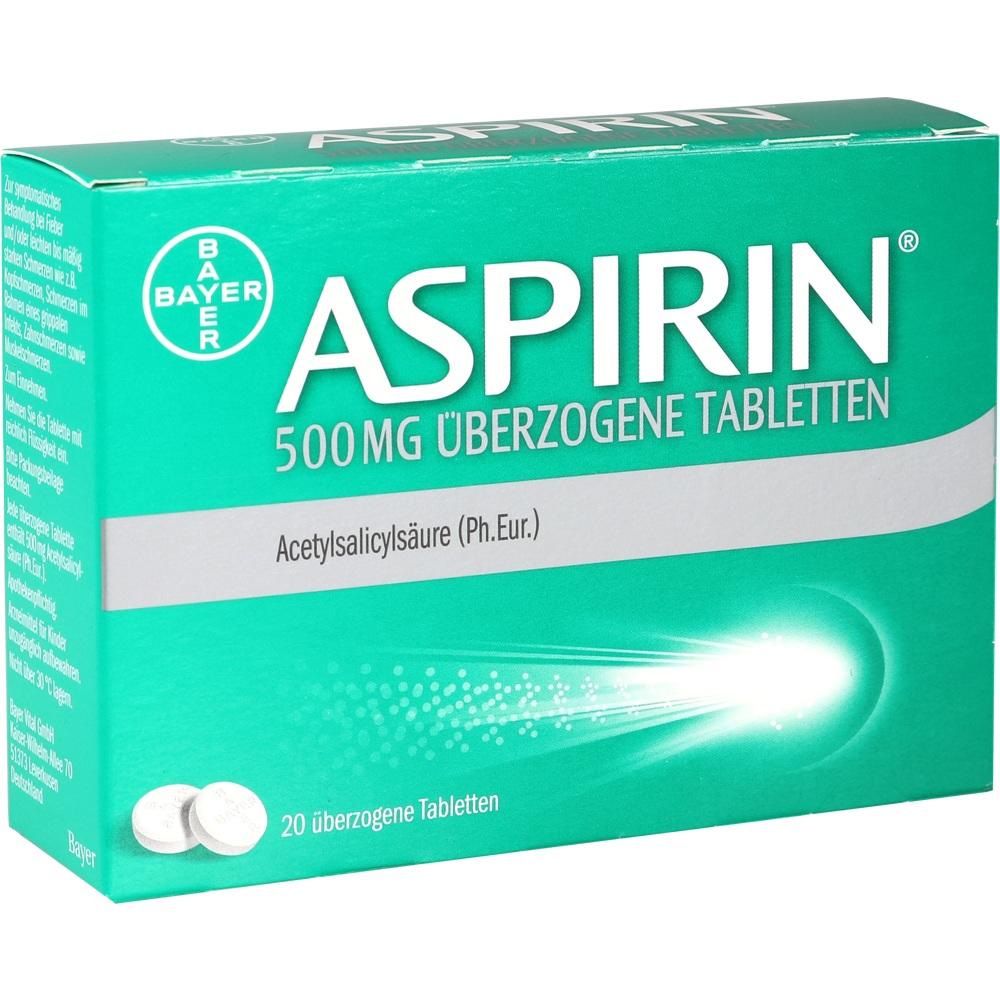 ASPIRIN 500MG  20 St Überzogene Tabletten