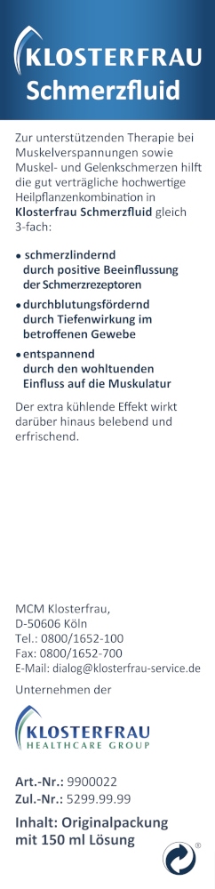 KLOSTERFRAU Schmerzfluid Spray 150 ml Lösung