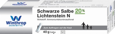 SCHWARZE SALBE 20% Lichtenstein N 40 g Salbe