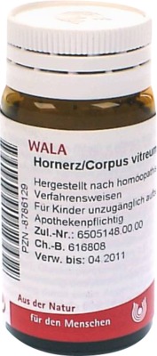 WALA Hornerz/Corpus vitreum comp. 20 g Globuli