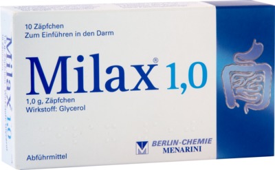 Milax 1,0 10 St Suppositorien