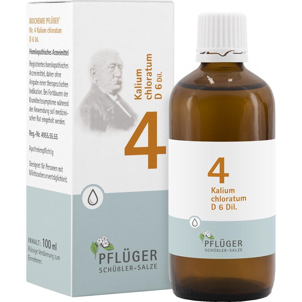 Schüßler-Salz Nr. 4 Kalium chloratum D6 100 ml Tropfen