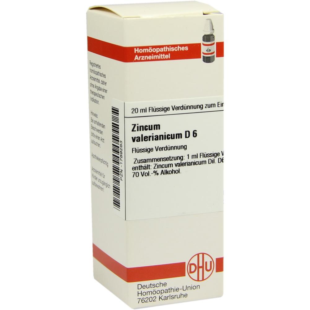 ZINCUM VALERIANICUM D 6 Dilution 20 ml Dilution