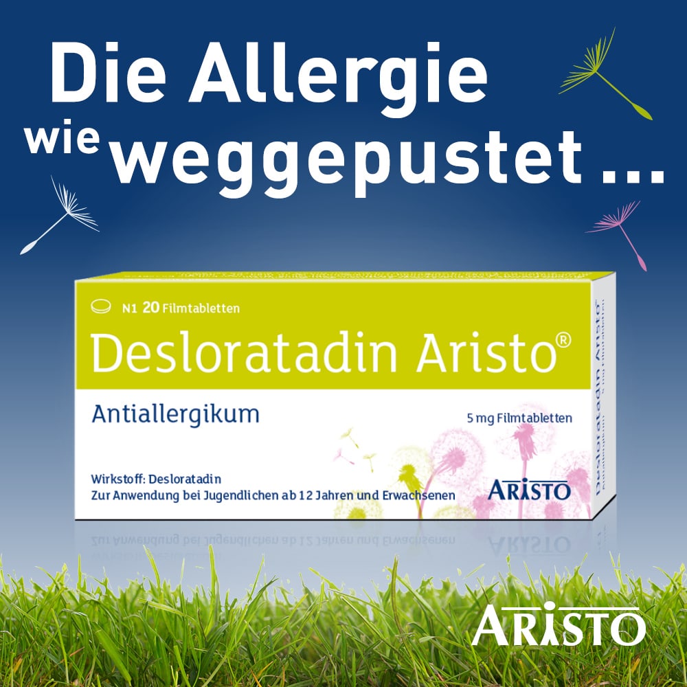 Desloratadin Aristo 5mg Doppelpack 2X100 St Filmtabletten