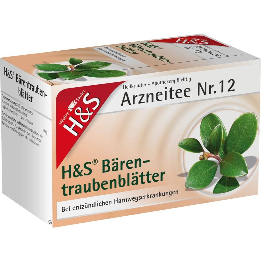 H&S Arzneitee Bärentraubenblätter 20X2.7 g Filterbeutel