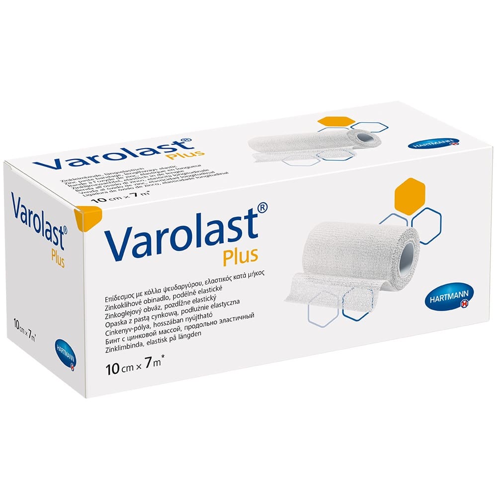 VAROLAST Plus Zinkleimbinde 10 cmx7 m 1 St Binden