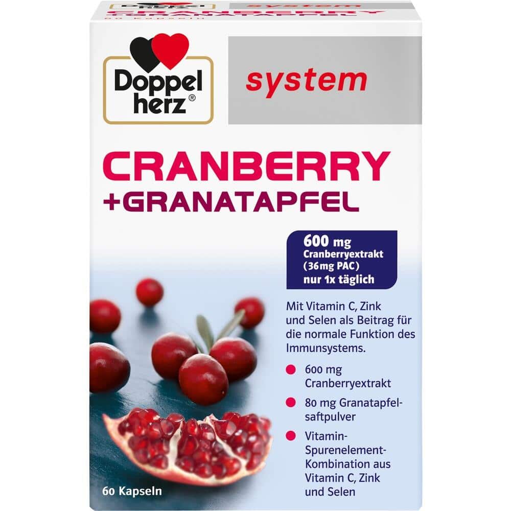 Doppelherz system CRANBERRY+GRANATAPFEL 60 St Kapseln