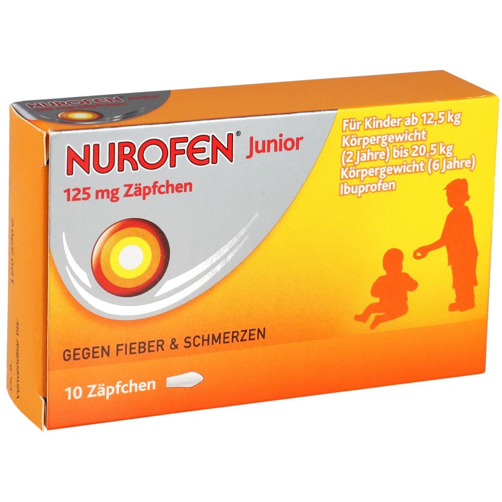 NUROFEN Junior 125mg 10 St Suppositorien