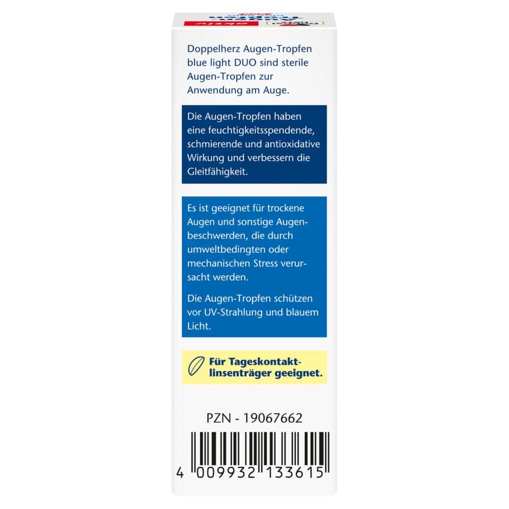 Doppelherz aktiv Augen-Tropfen blue light DUO 10 ml Augentropfen