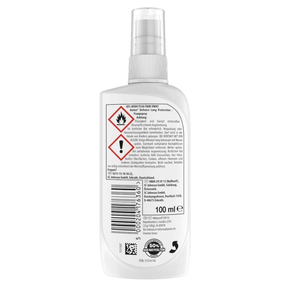 Autan DEFENSE LONG PROTECTION Insektenschutz 100 ml Spray