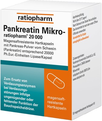 Pankreatin Mikro-ratiopharm 20.000 200 St Kapseln