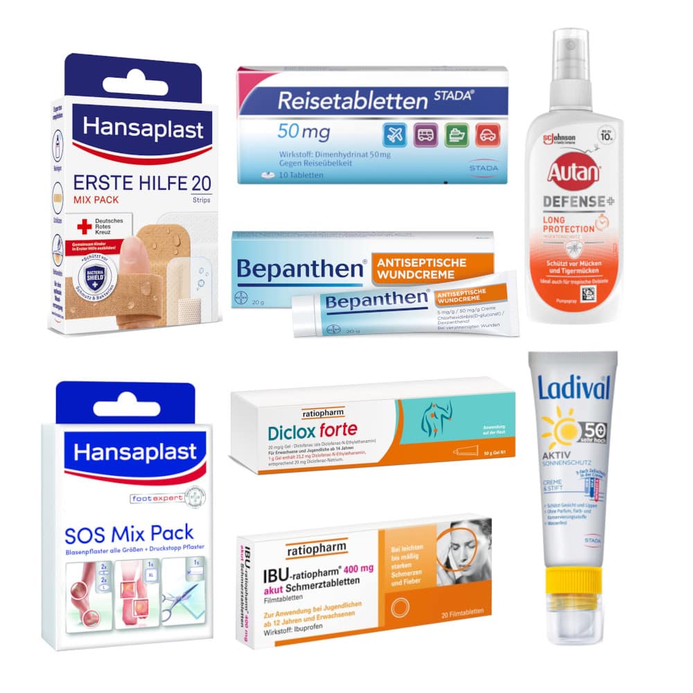 Reiseapotheke Aktivurlaub 1 Sparset