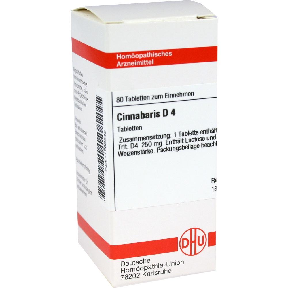 CINNABARIS D 4 Tabletten 80 St Tabletten