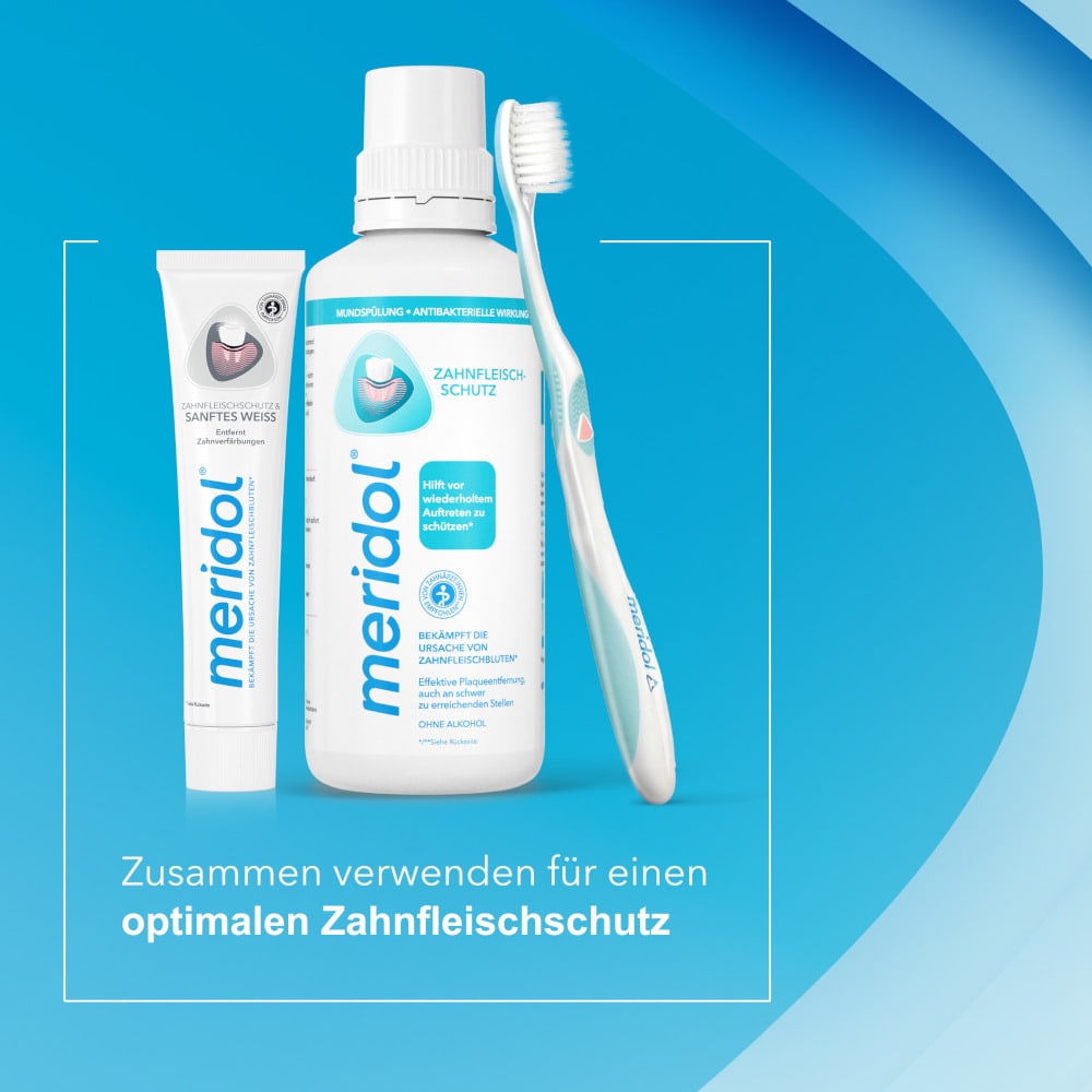 merdiol ZAHNFLEISCHSCHUTZ & SANFTES WEISS Zahnpasta 75 ml Zahnpasta