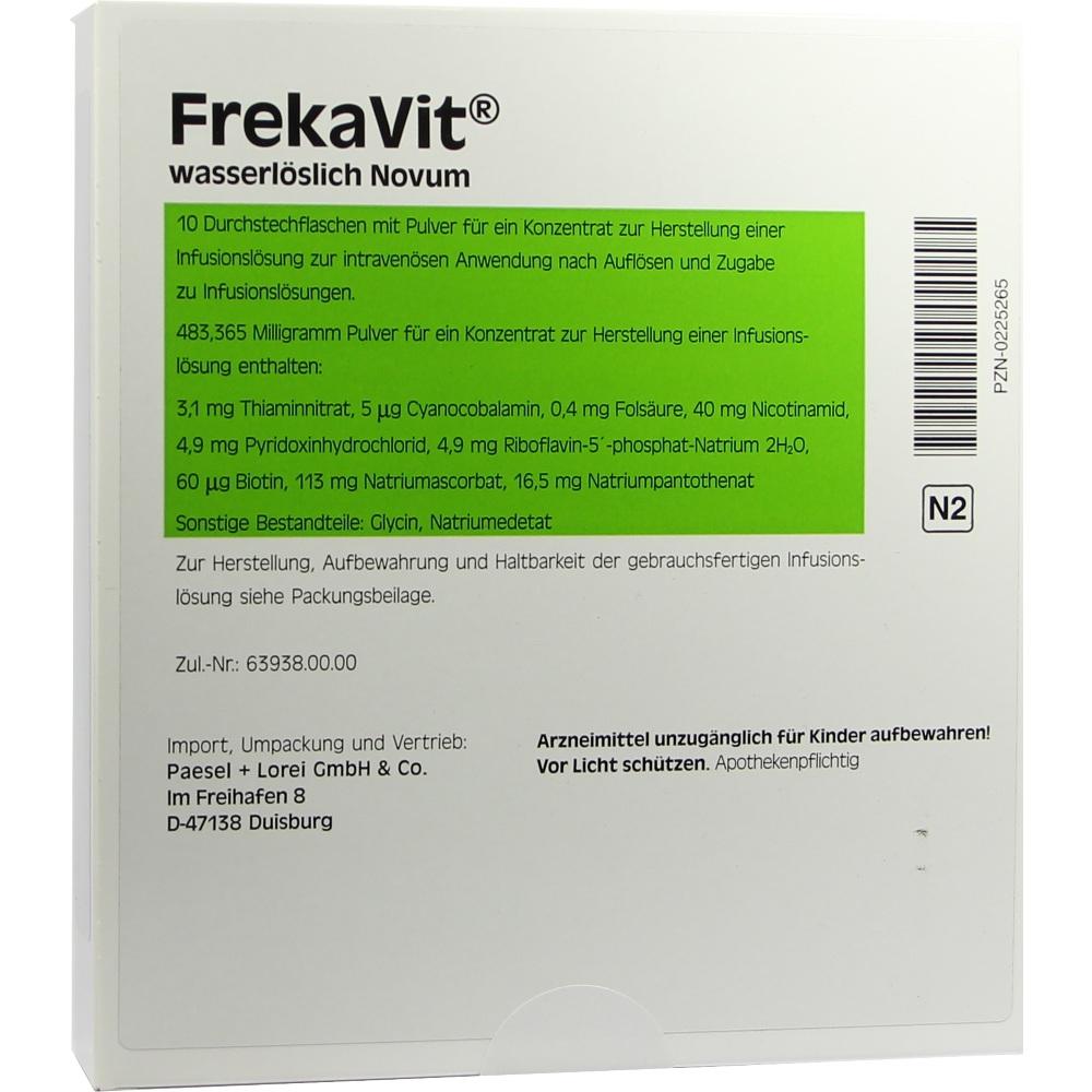 FREKAVIT wasserlöslich Novum Plv.f.e.K.z.H.Inf.-L. 10X10 ml Pulver zur Herstellung eines Infusionslösungskonzentrates
